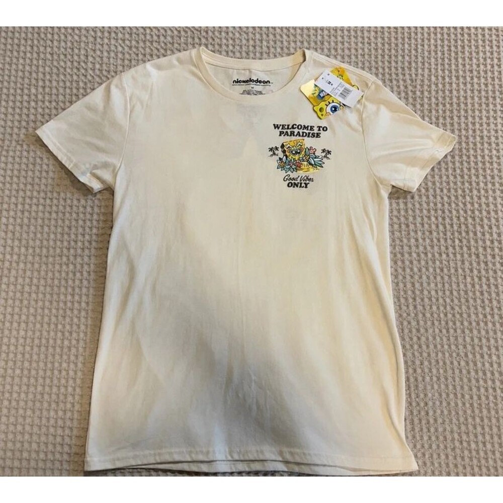 Nickelodeon SpongeBob Welcome To Paradise Tee Size Medium NWT